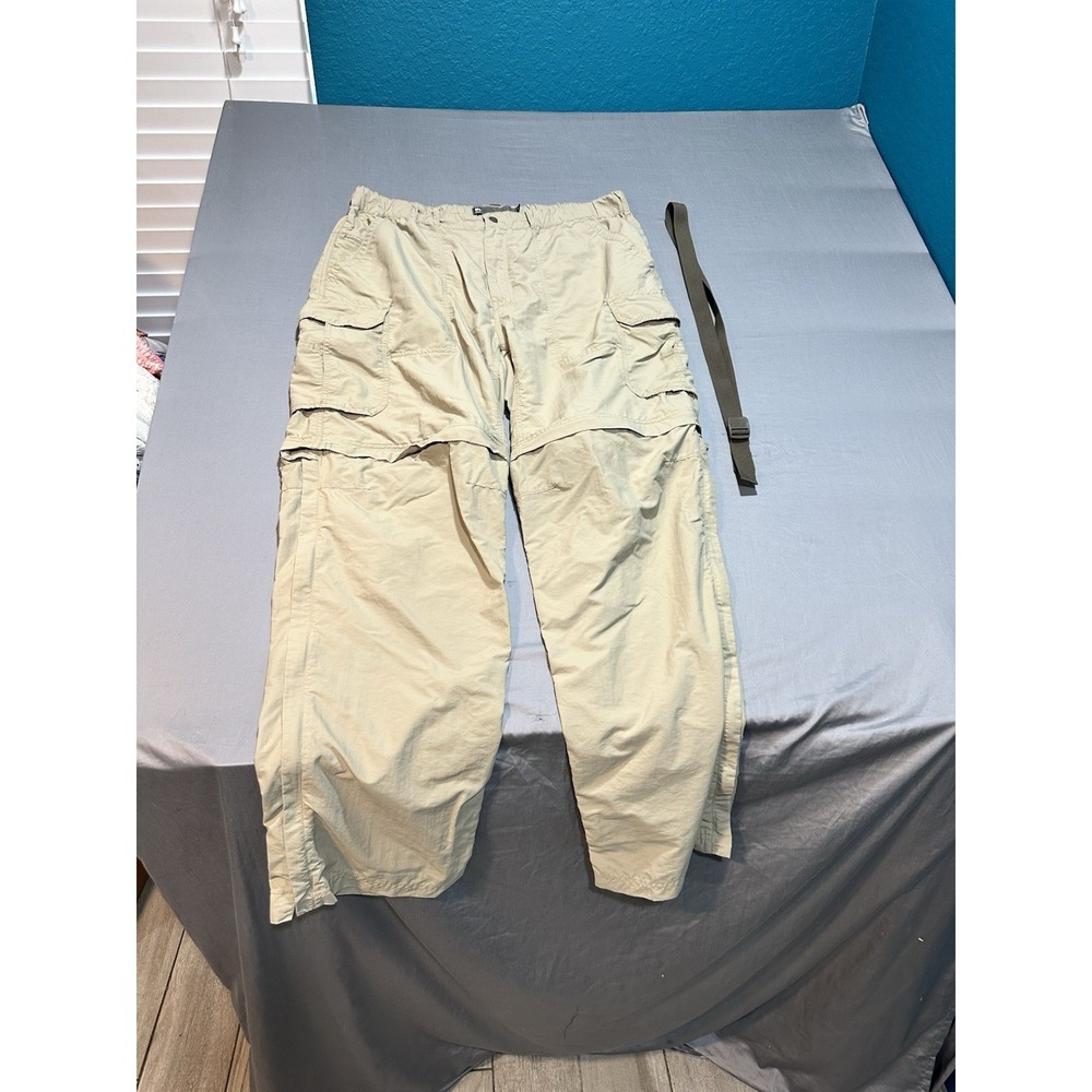 REI Zip‎ Off Convertible Cargo Pants With Belt 34x32 UPF 50+